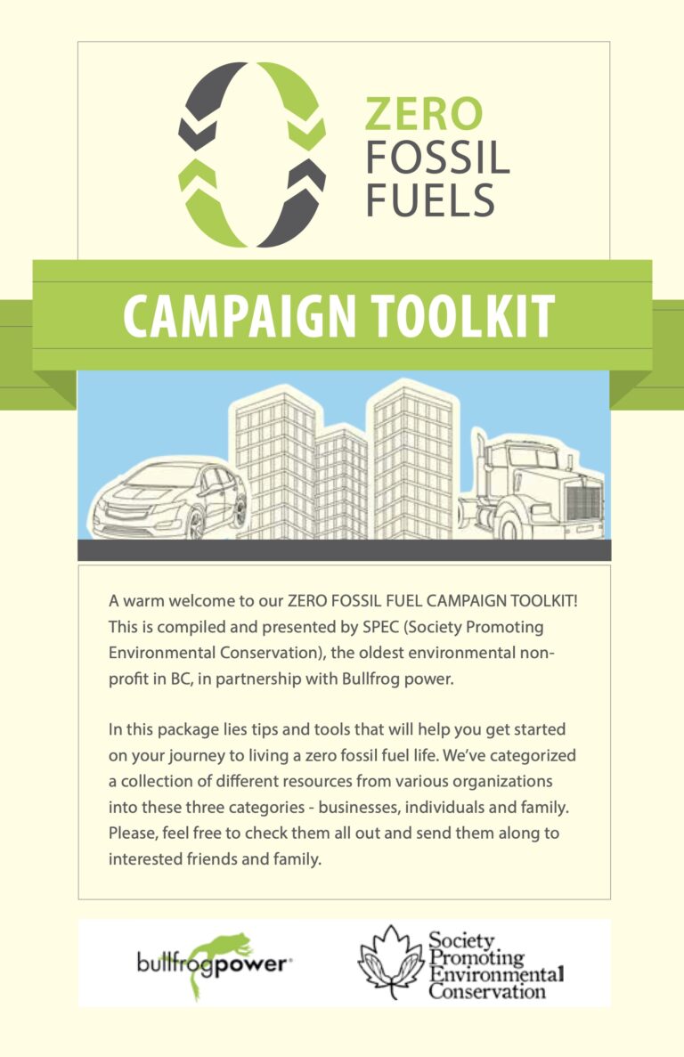 Zero Fossil Fuels SPEC