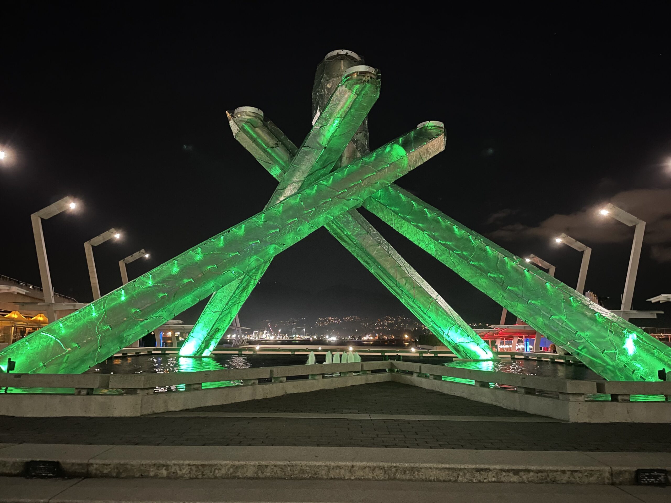 Olympic Torches lit Green for Waste Reduction Week